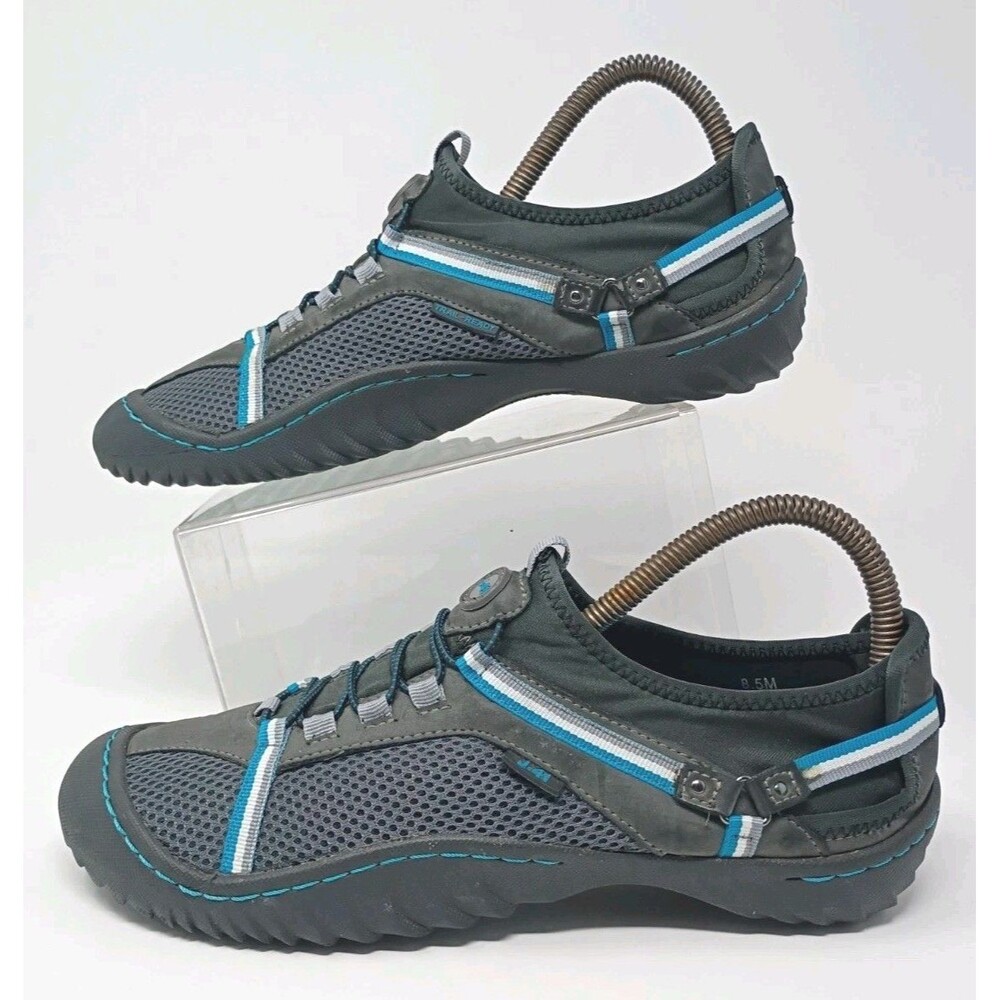 Jeep J 41 Havana Gray Black Water Ready Shoes Women SZ 8.5M Hiking Trail Slip On